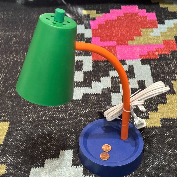 Room Essentials™ Task Table Lamp, Green/Blue/Orange Color Block - Picture 3 of 15